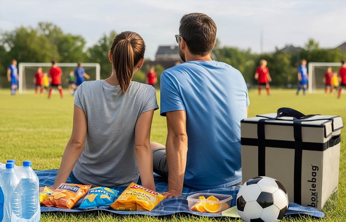 Boxiebag at a soccer game